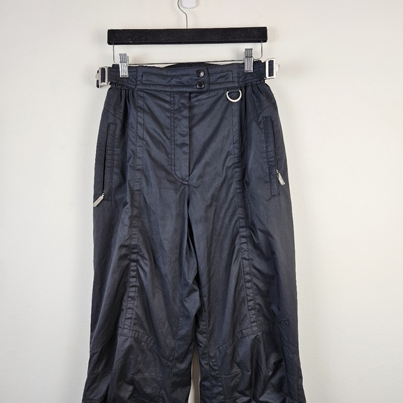 Marker Insulated Ski Snow Pants Women Size 8 Black Waterproof Zip Pockets - Picture 3 of 5